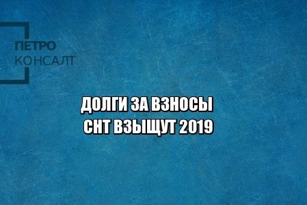 долги снт, членские взносы снт, закон снт 2019, фз 217 снт, юристы петроконсалт