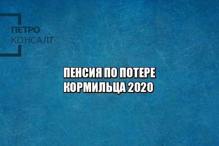пенсия по потере кормильца 2020, кому положена пенсия по потере кормильца, размер пенсии по потери кормильца, оформление пенсии по потери кормильца, юристы петроконсалт
