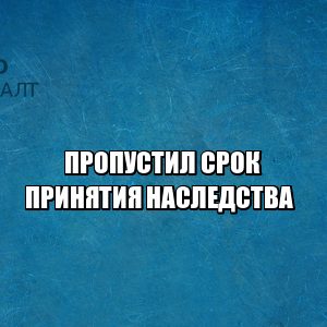 пропустил срок принятия наследства, срок принятия наследства, сколько времени принять наследство, не успел принять наследство
